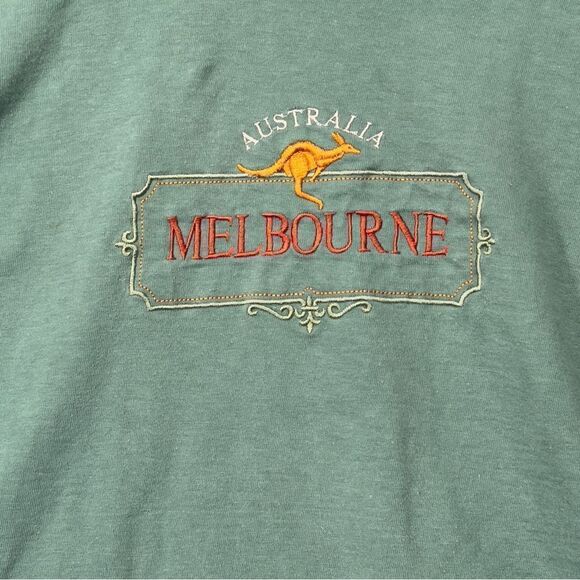 Vtg 90s Made in Australia EMU embroidery tshirt xl single stitch - Picture 10 of 16